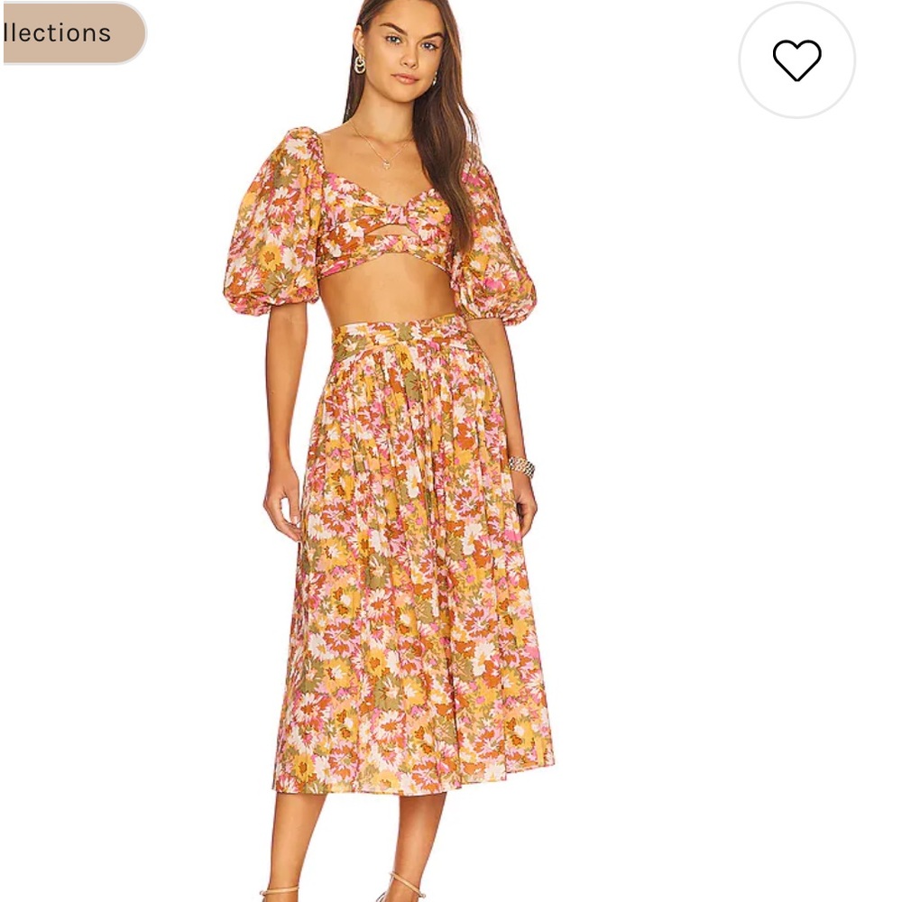 NEW Zimmermann twisted crop top with sleeves. Size AU. 1. US. 6.